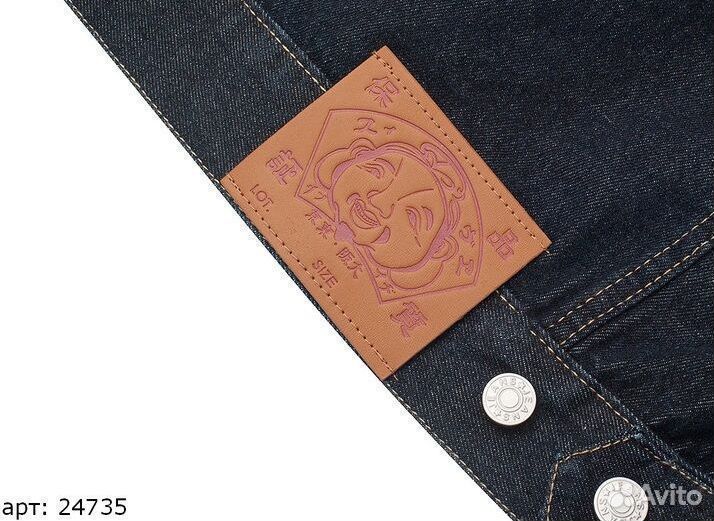 Джинсовая куртка Evisu Синяя