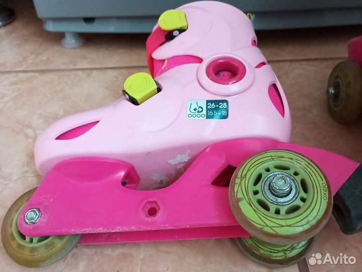 Роликовые коньки детские раздвижные