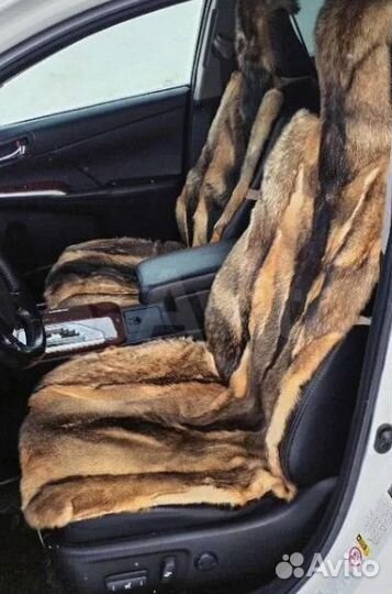 Меховые накидки натуральный волк