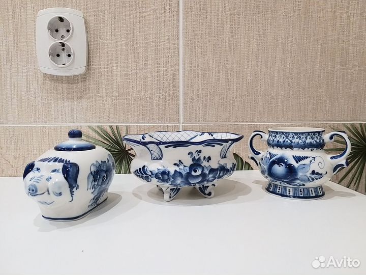 Фарфоровая посуда гжель