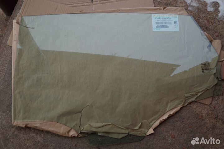 Стекло заднее левое Хэндай Солярис