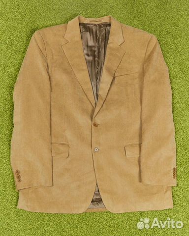Винтажный вельветовый пиджак Cortefiel р-р 60