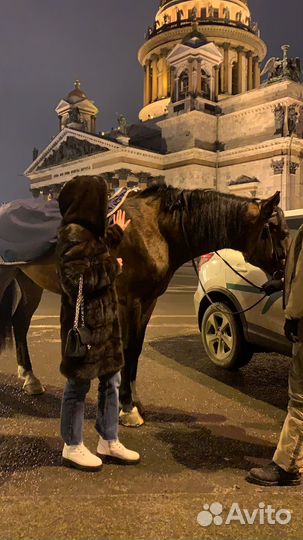 Шуба норковая с дефектами и следами носки