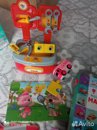 Развивающие игрушки книжки пазлы пакетом