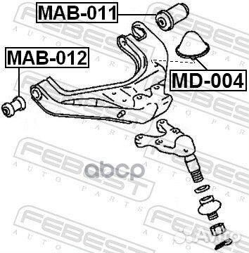 Отбойник амортизатора MD-004 MD-004 Febest