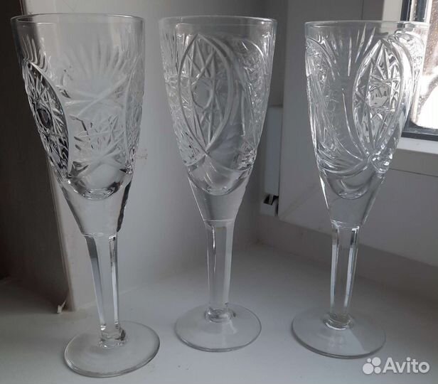 Хрустальные стаканы/фужеры/рюмки СССР