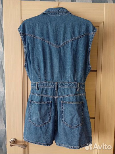 Комбинезон zara джинсовый