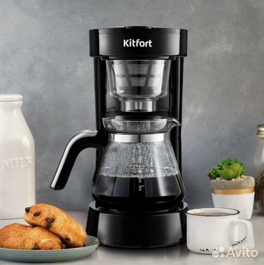 Кофеварка «2 в 1» Kitfort кт-759 (новая)