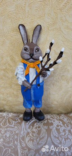 Кролик пасхальный ватная игрушка