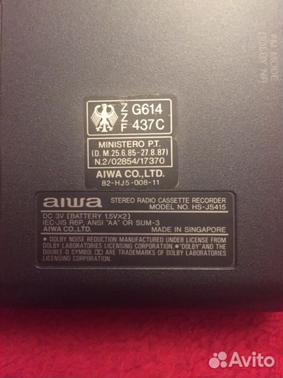 Кассетный аудиоплеер aiwa