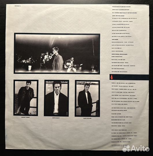 Bryan Adams – Into The Fire (Германия 1987г.)