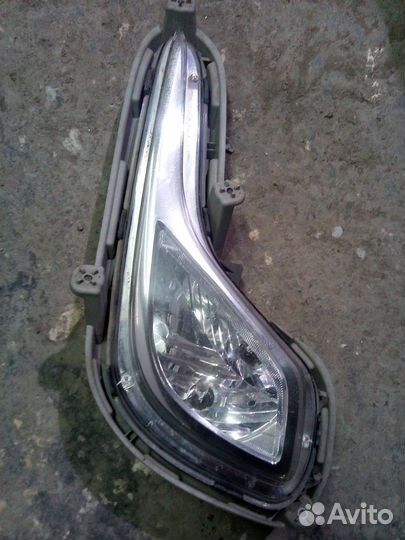 Противотуманная фара на hyundai solaris