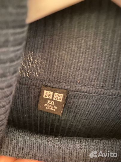 Водолазка Uniqlo шерсть рубчик на XL