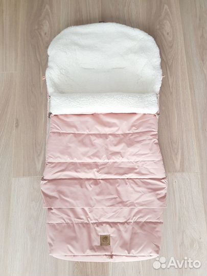 Конверт зимний в коляску, санки на овчине