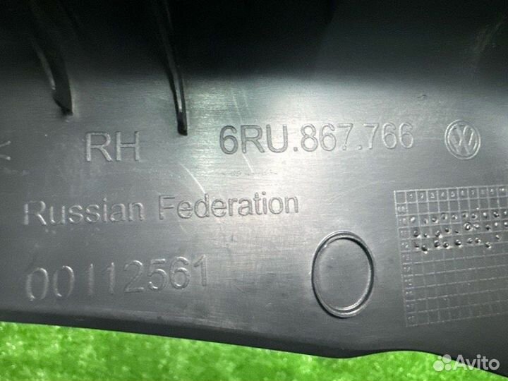 Накладка задней стойки правая Volkswagen Polo 5