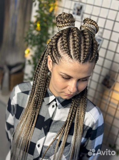 Афрохвост, афрокосы, брейды, вплетение де, се, кос