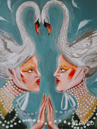 Картина в интерьер «Лебединая» 50*70 (холст)