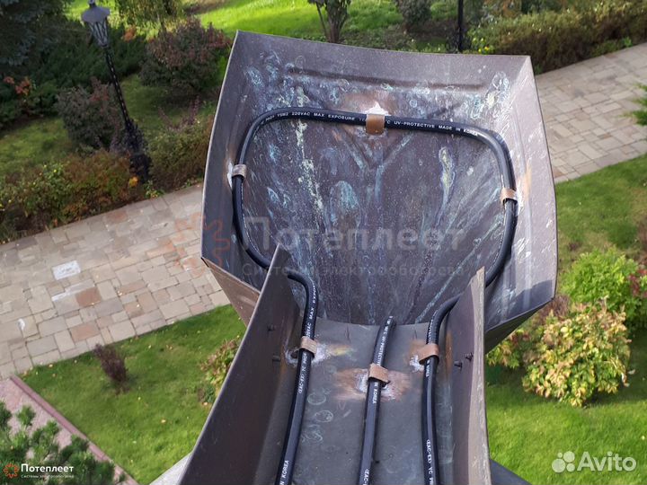 Обогрев кровли и водостоков - монтаж