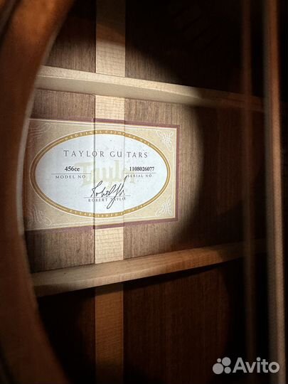 Акустическая гитара 12 струн Taylor 456CE Limited