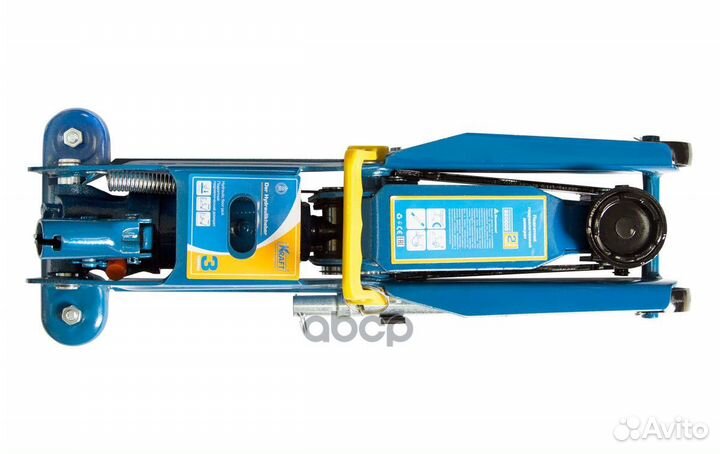 Домкрат подкатной 3 т kraft 135 - 390 мм кейс K