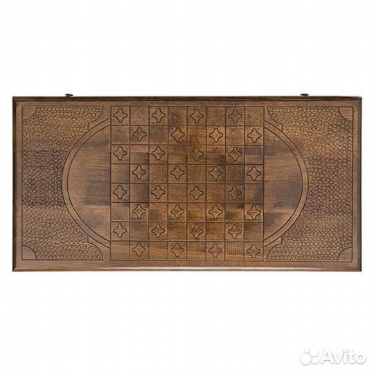 Нарды резные Великий хоккеист 62 х 64 см бук Армения 62697