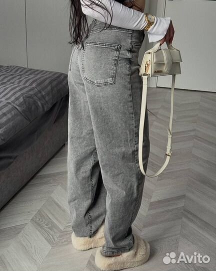 Джинсы женские широкие