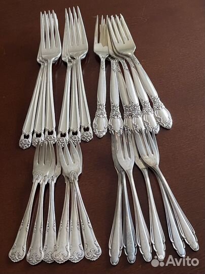 Столовые приборы посеребренные, Германия, США
