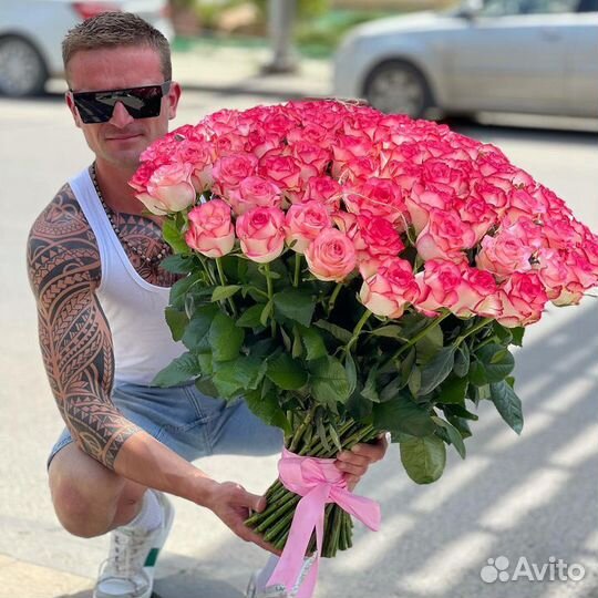 101розы 70см доставка длинные розы с доставкой