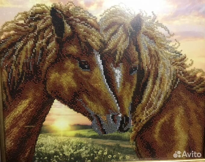 Картина вышитая бисером 