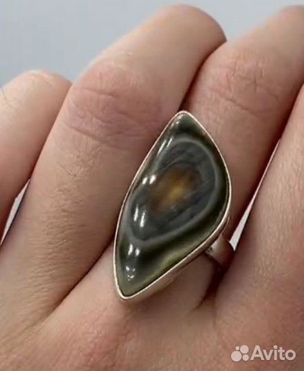 Серебряное кольцо с яшмой 