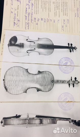 Скрипка старинная конца 19 века