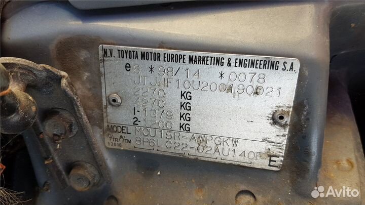 Разбор на запчасти Lexus RX 1998-2003