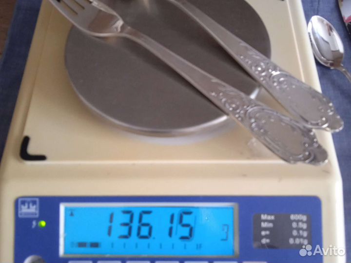 Набор серебро ложка -вилка