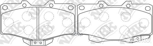 Колодки тормозные передние PN1387 NiBK