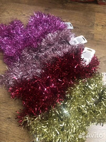 Новогодние украшения.Наконечник(шпиль),мишура