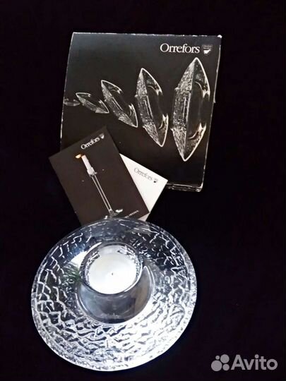 Подсвечник хрустальный 