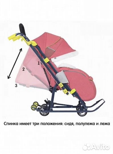 Санки коляска Ника 7-4 в отс