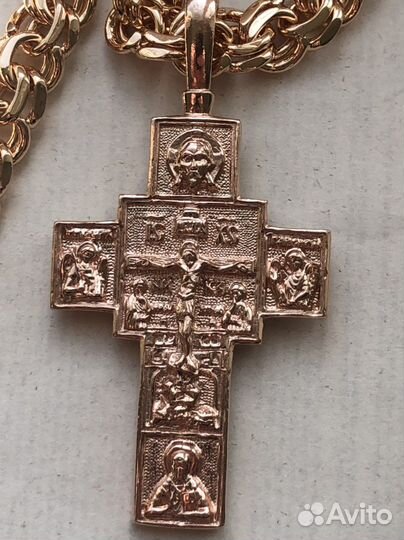 Цепь, крест, браслет