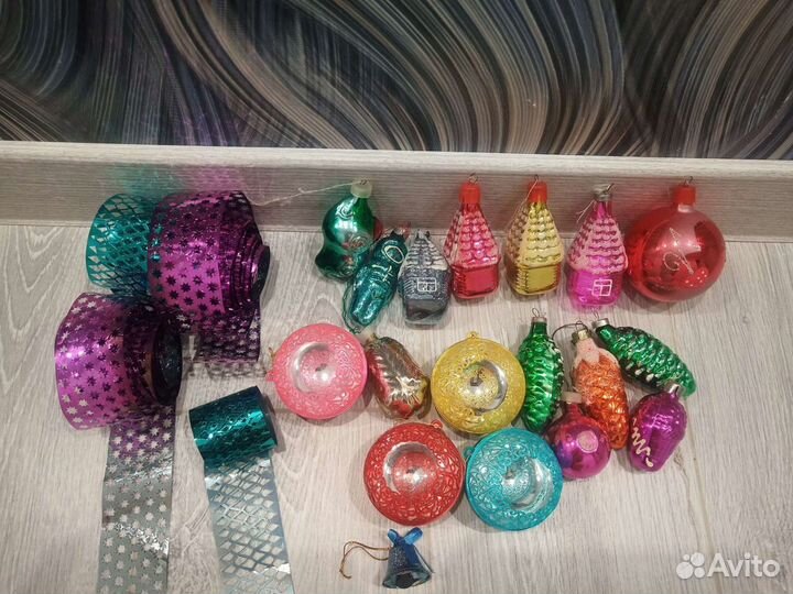 Елочные игрушки советские СССР новогодние