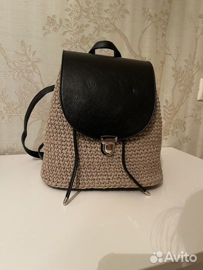 Вязанный рюкзак