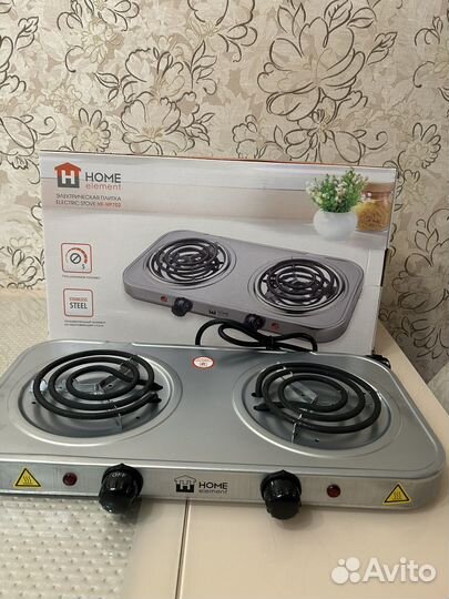 Электрическая настольная плитка новая