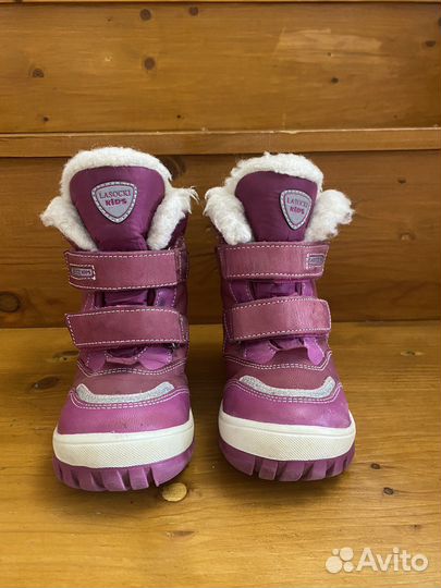 Зимние ботинки для девочки 25р из натуральной кожи