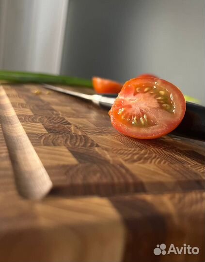 Торцевая разделочная доска из твёрдых пород дерева