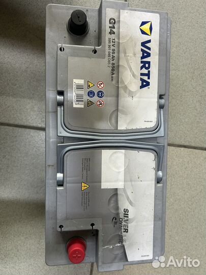 Аккумулятор Varta AGM 95ah850A б/у