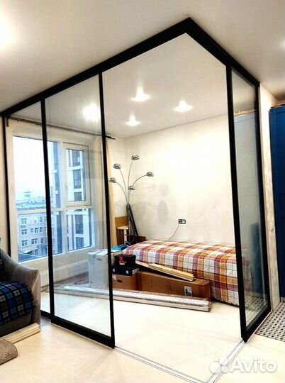 Перегородка межкомнатная для зонирования комнаты