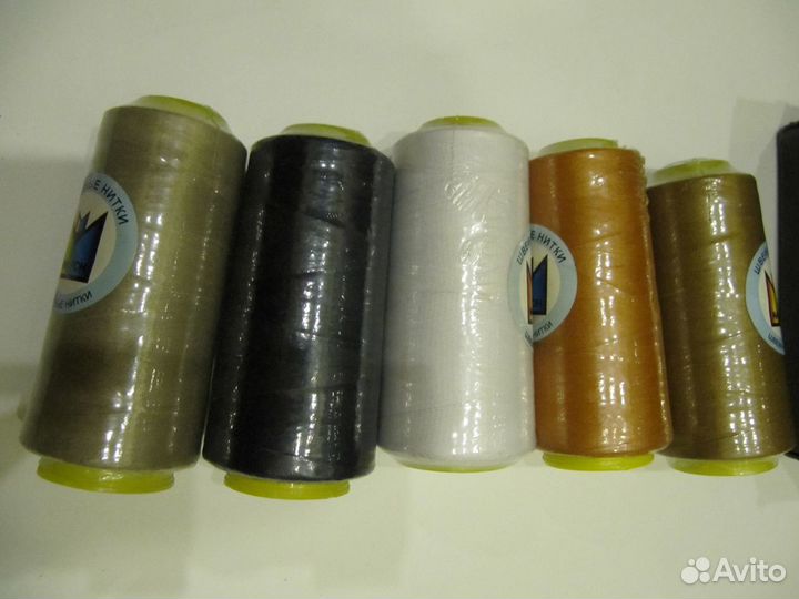 Нитки для шитья и обметки