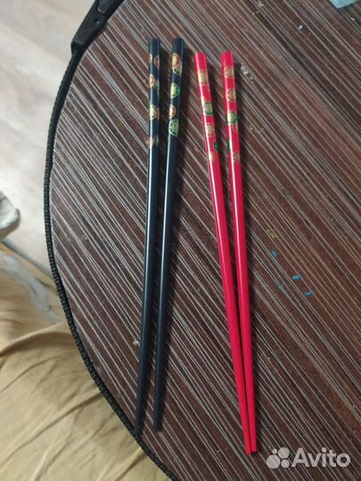 Палочки для еды деревянные многоразовые