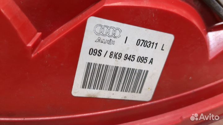 Фонарь (задний) левый Audi A4 (B8)