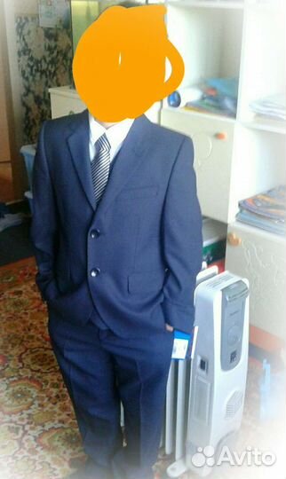 Пиджак+жилет школьные Chessford т.синий р.128/134