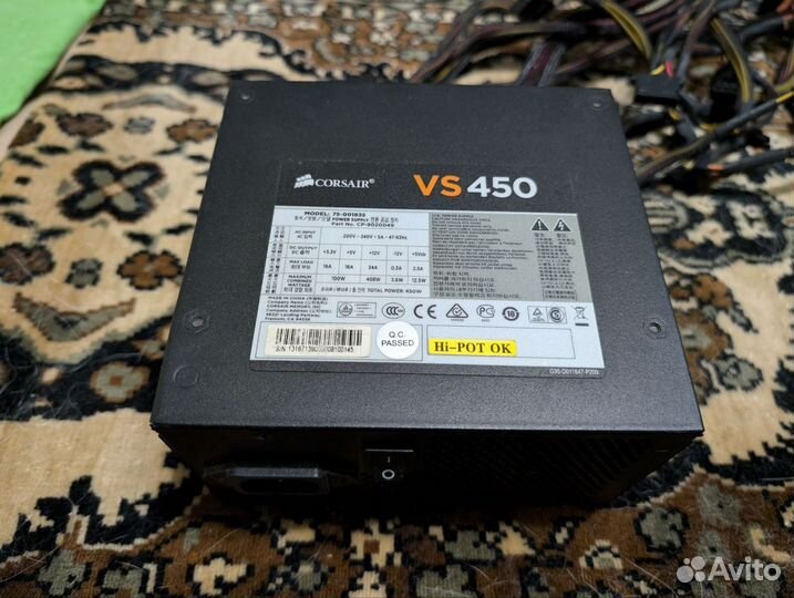 Блок питания corsair VS 450